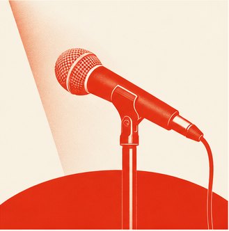 A performer on stage