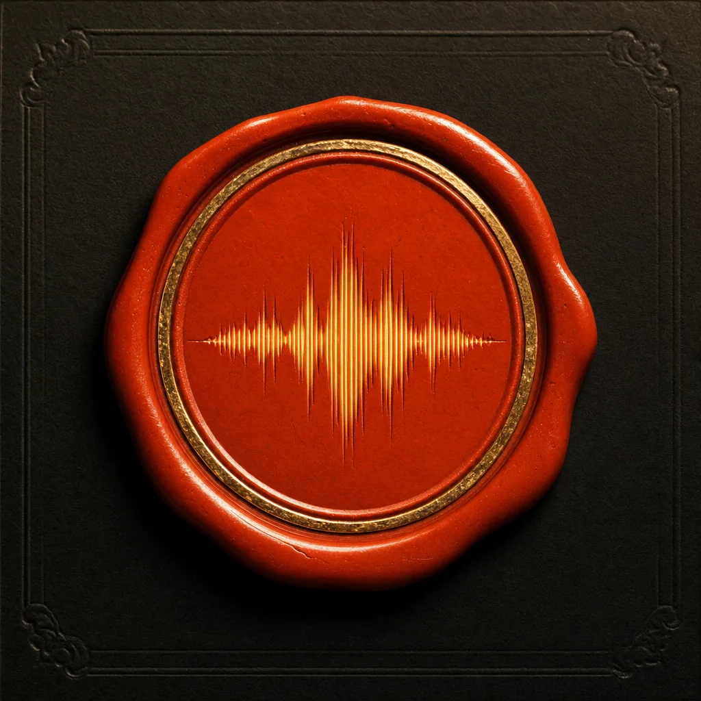 The Vocrypt wax seal — a mark of a verified voice